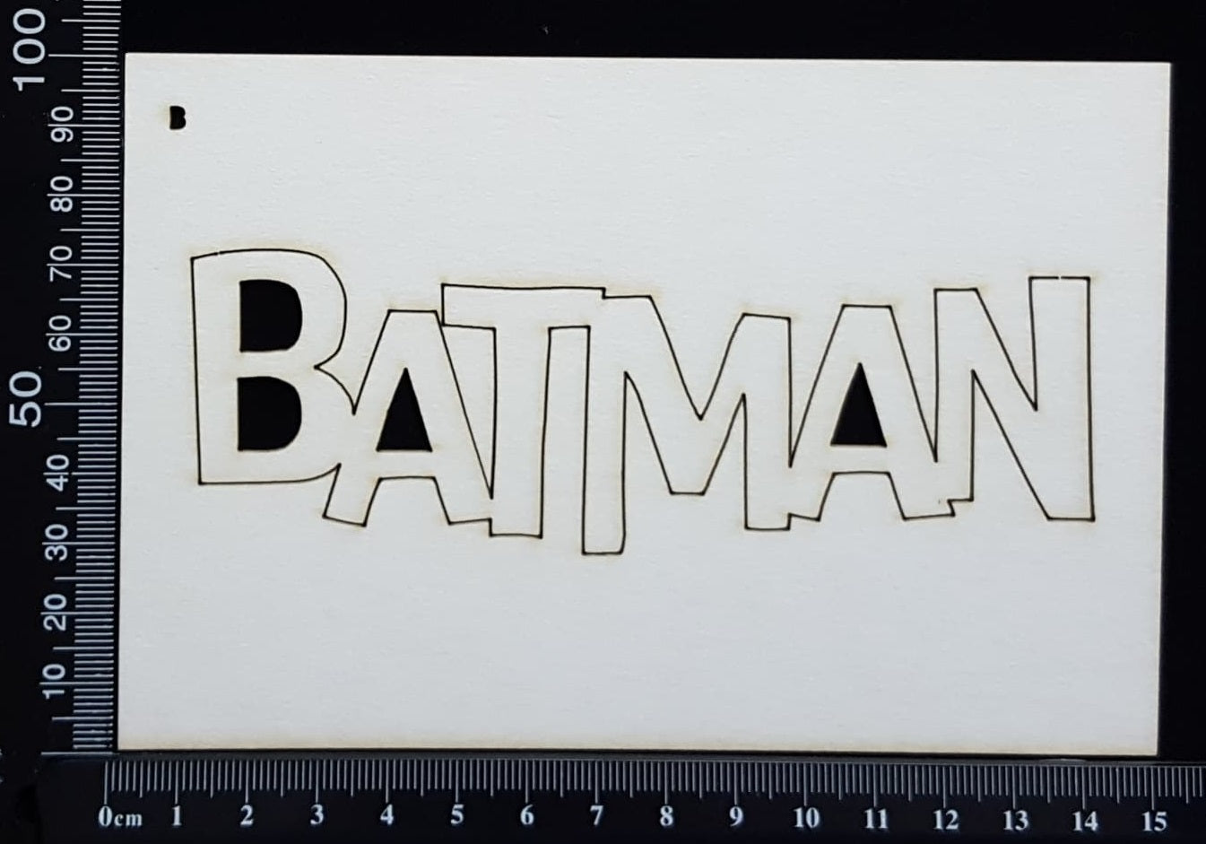 Batman - B - White Chipboard