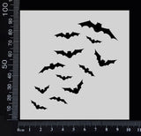 Bats Trail - Stencil - 100mm x 100mm