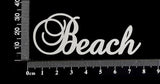 Elegant Word - Beach - White Chipboard