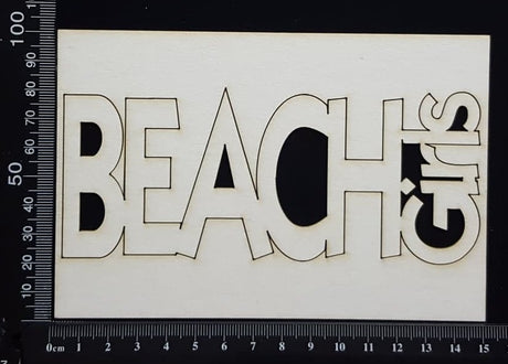 Beach Girls - White Chipboard