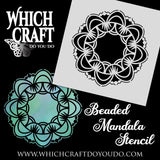 Beaded Mandala - Stencil - 150mm x 150mm