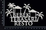 Bebek Tebasari Resto - White Chipboard