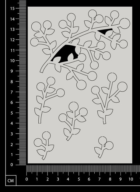 Berries - AB - Small - White Chipboard