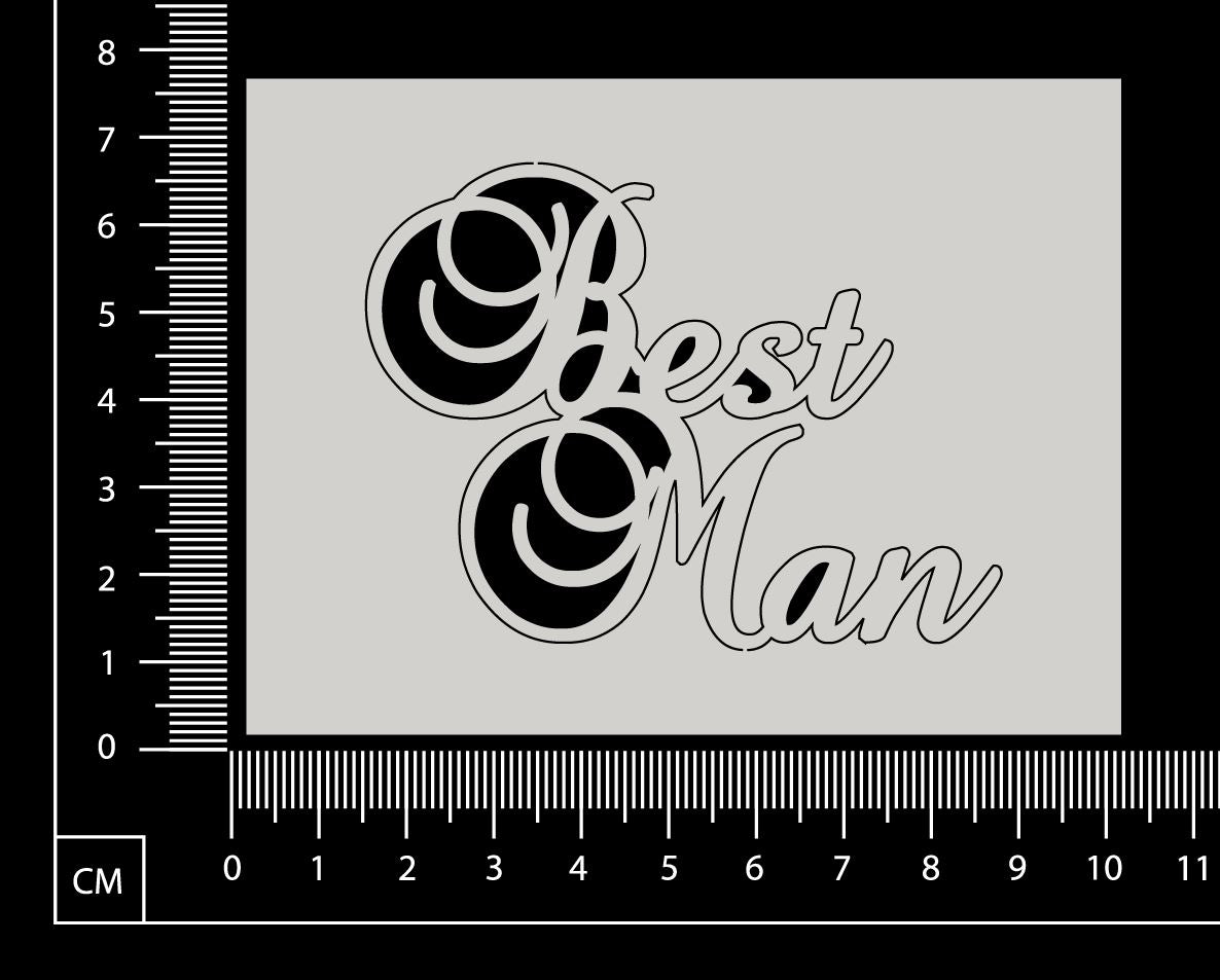 Best Man - White Chipboard