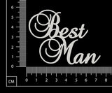 Best Man - White Chipboard