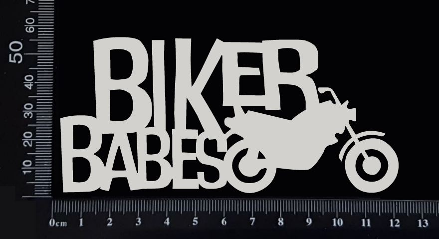 Biker Babes - A - White Chipboard