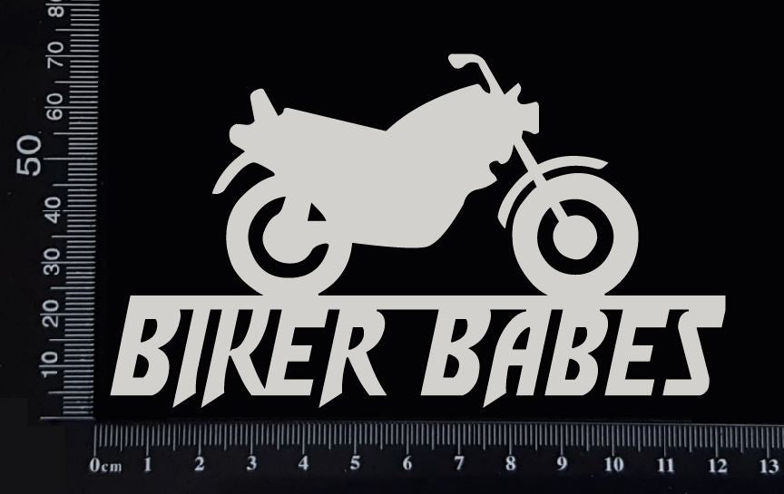 Biker Babes - B - White Chipboard
