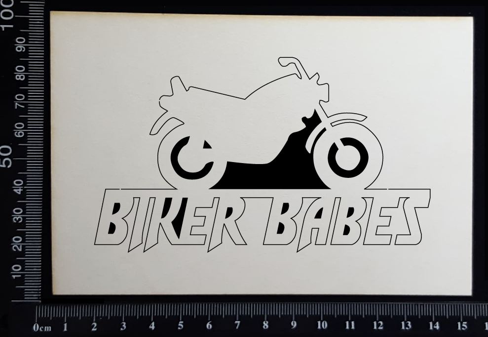 Biker Babes - B - White Chipboard
