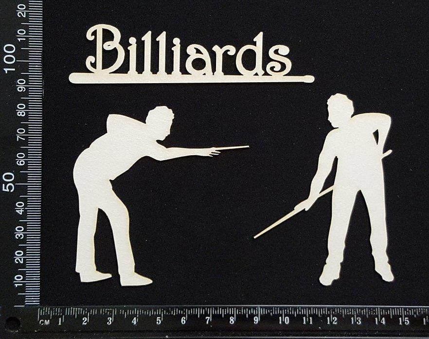 Billiards Set - White Chipboard