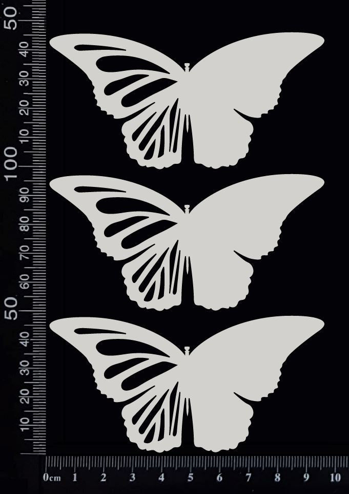 Blank Wing Butterflies Set - A - White Chipboard