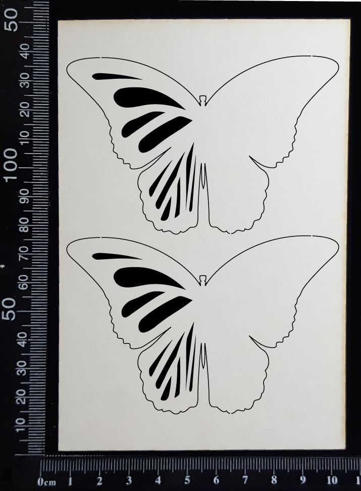 Blank Wing Butterflies Set - B - White Chipboard