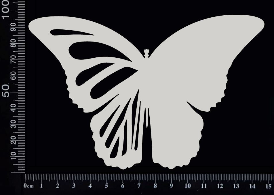 Blank Wing Butterfly - D - White Chipboard