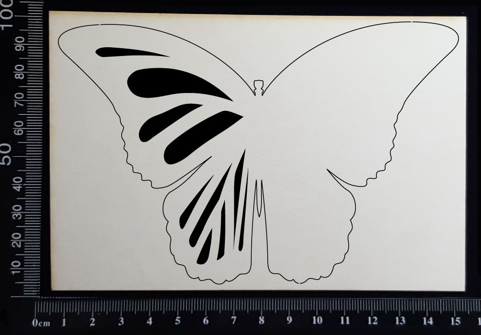 Blank Wing Butterfly - D - White Chipboard