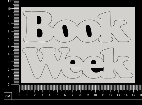 Book Week - A - White Chipboard