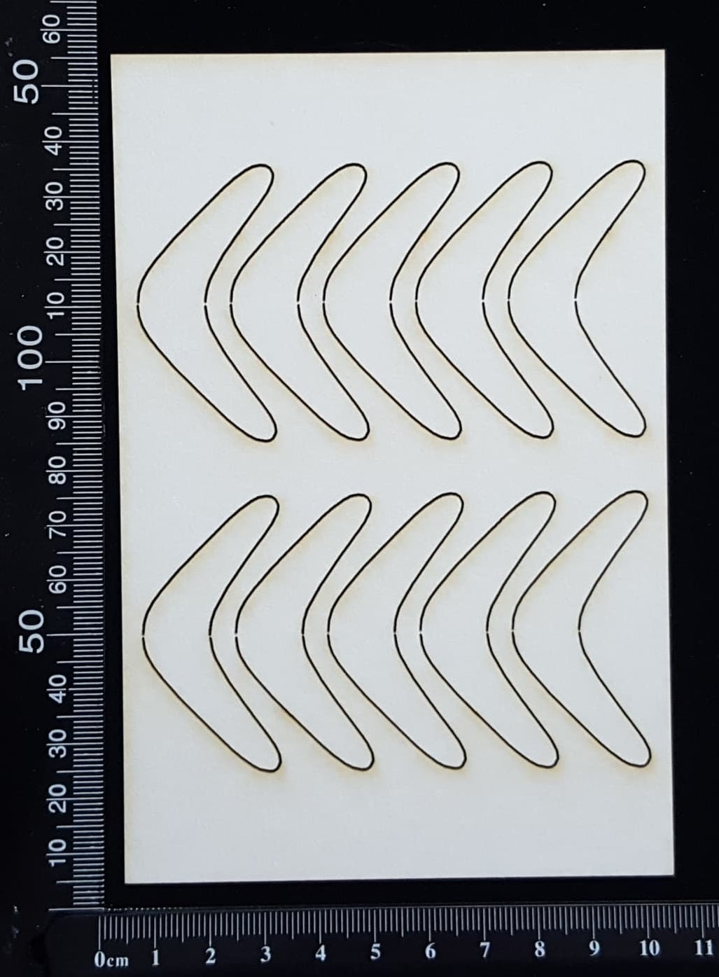 Boomerang Set - Mini - White Chipboard