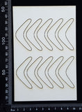 Boomerang Set - Mini - White Chipboard