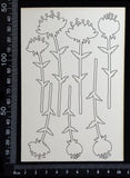 Botanical Set - AB - White Chipboard