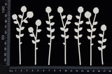 Botanical Set - AK - White Chipboard