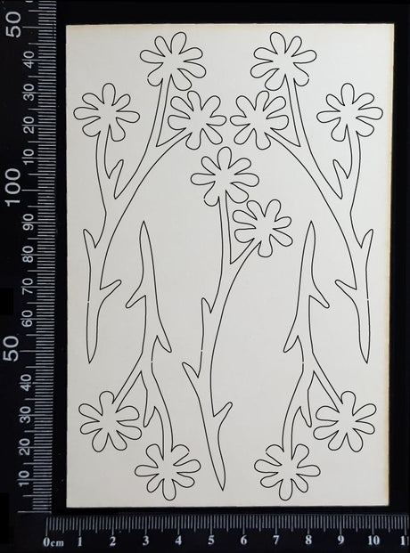 Botanical Set - AL - White Chipboard