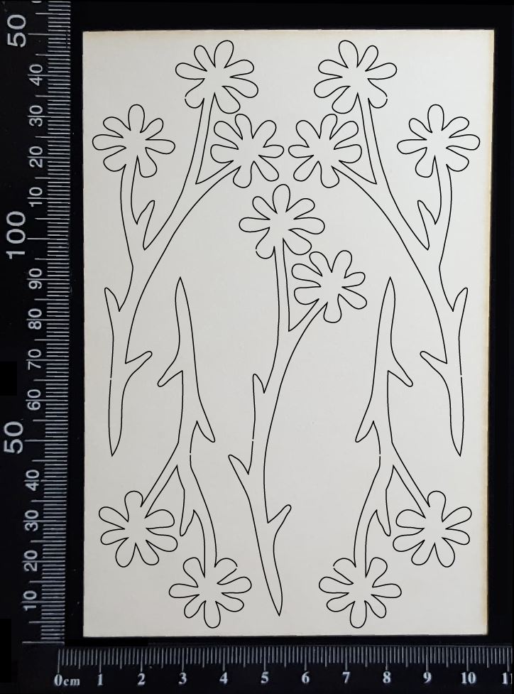 Botanical Set - AL - White Chipboard