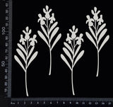 Botanical Set - AM - White Chipboard