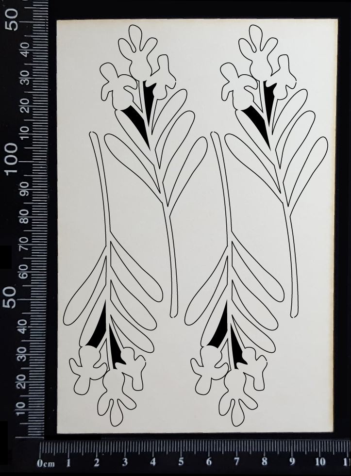 Botanical Set - AM - White Chipboard