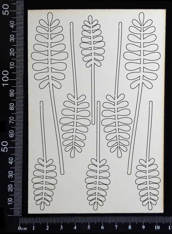 Botanical Set - AP - White Chipboard