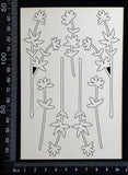 Botanical Set - AQ - White Chipboard