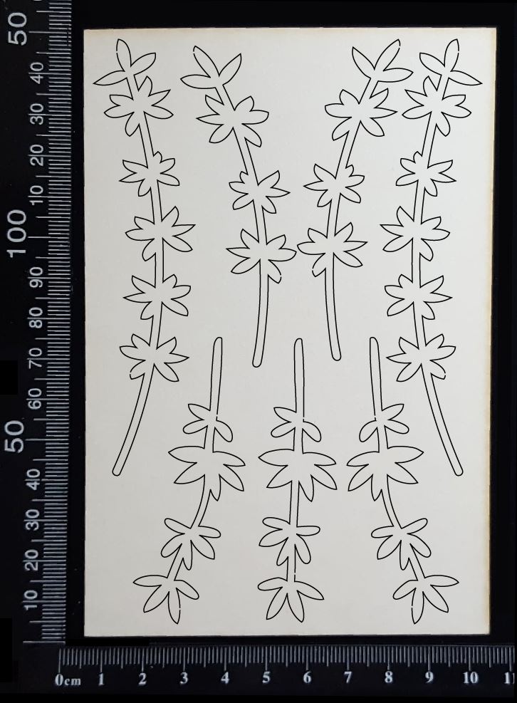 Botanical Set - AR - White Chipboard