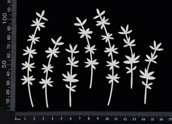 Botanical Set - AR - White Chipboard