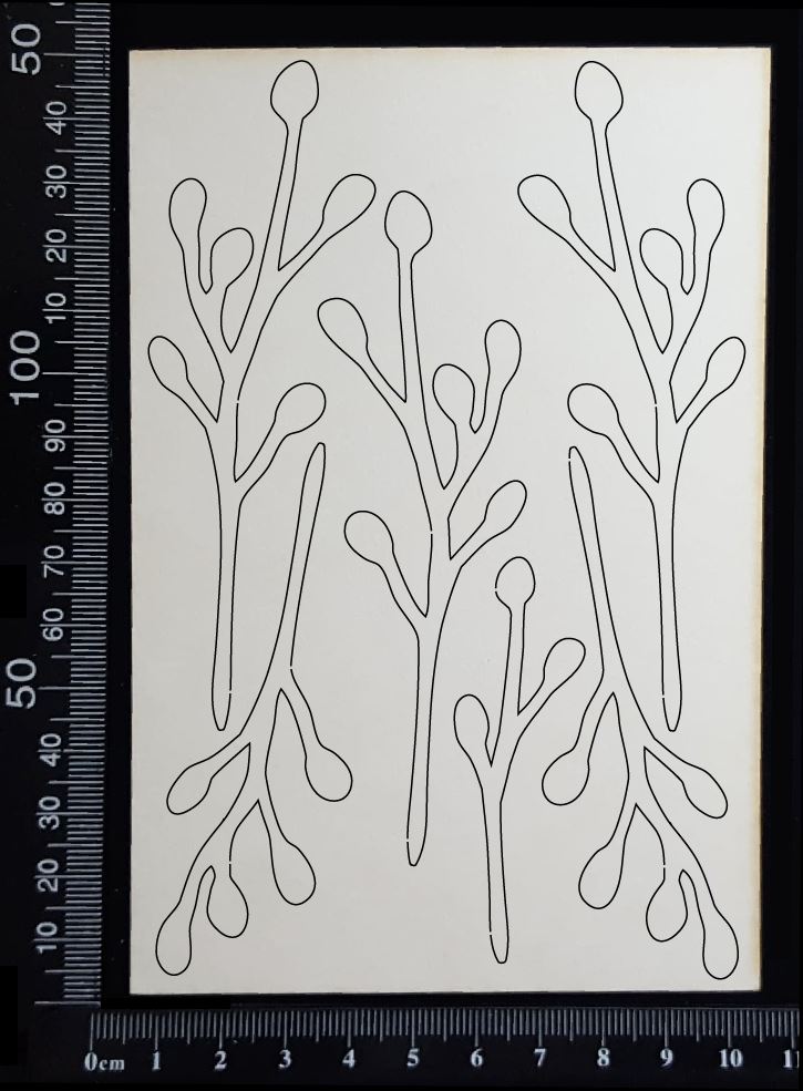 Botanical Set - AT - White Chipboard