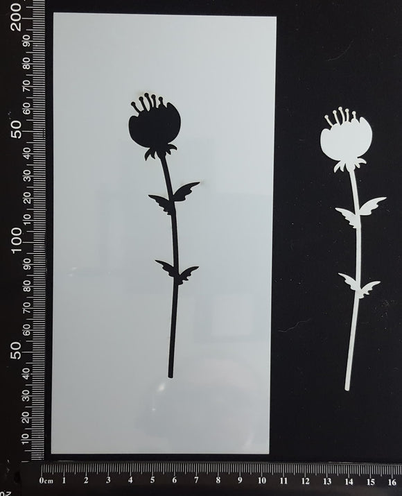 Botanical  - Stencil - 100mm x 200mm - AC-L