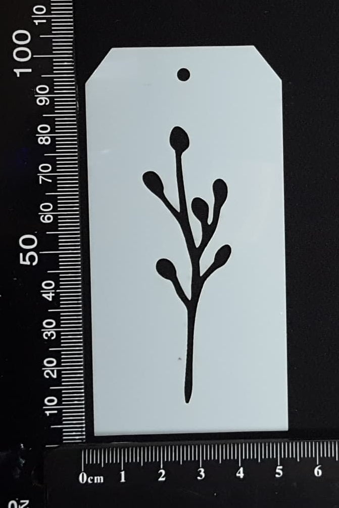 Tag Stencil - Botanical - 50mm x 100mm - AJ-T