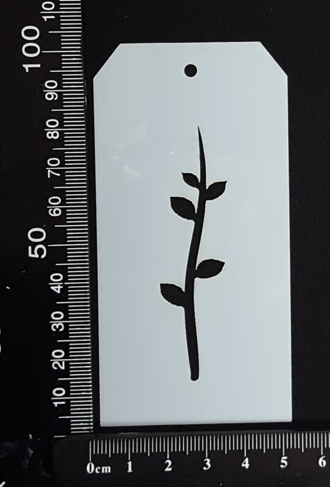 Tag Stencil - Botanical - 50mm x 100mm - AS-T