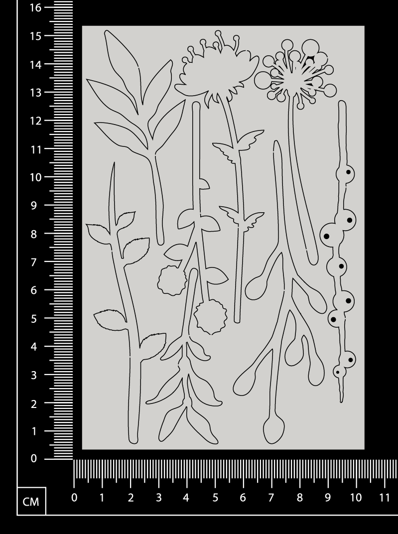 Botanical Set - AU - White Chipboard