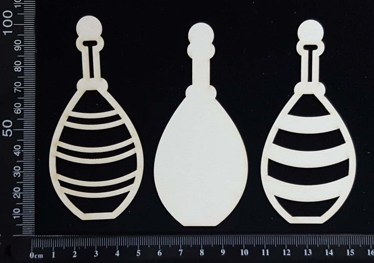 Bottle Set - A - Large - Layering Set - White Chipboard