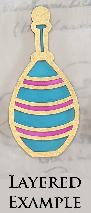 Bottle Set - A - Large - Layering Set - White Chipboard