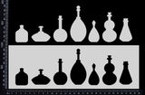 Bottles Row - Stencil - 100mm x 300mm