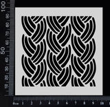 Braid - Stencil - 100mm x 100mm