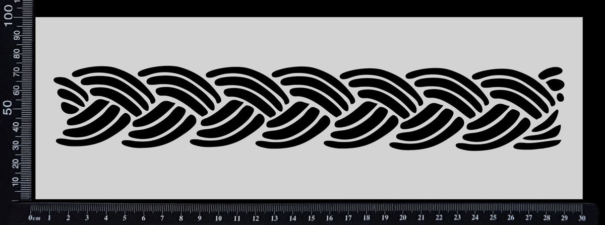 Braid Border - Stencil - 100mm x 300mm – Whichcraft Do You Do