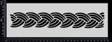 Braid Border - Stencil - 100mm x 300mm