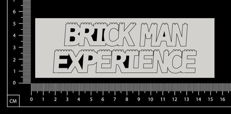Brick Man Experience - White Chipboard