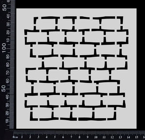 Brick Wall - A - Reverse - Stencil - 150mm x 150mm