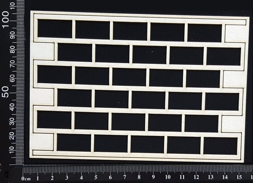 Bricks Mesh - A - White Chipboard