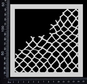 Broken Net - Stencil - 150mm x 150mm