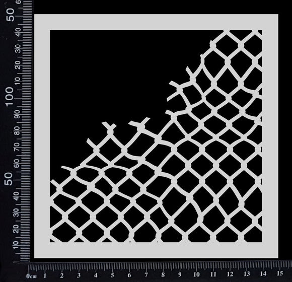 Broken Net - Stencil - 150mm x 150mm