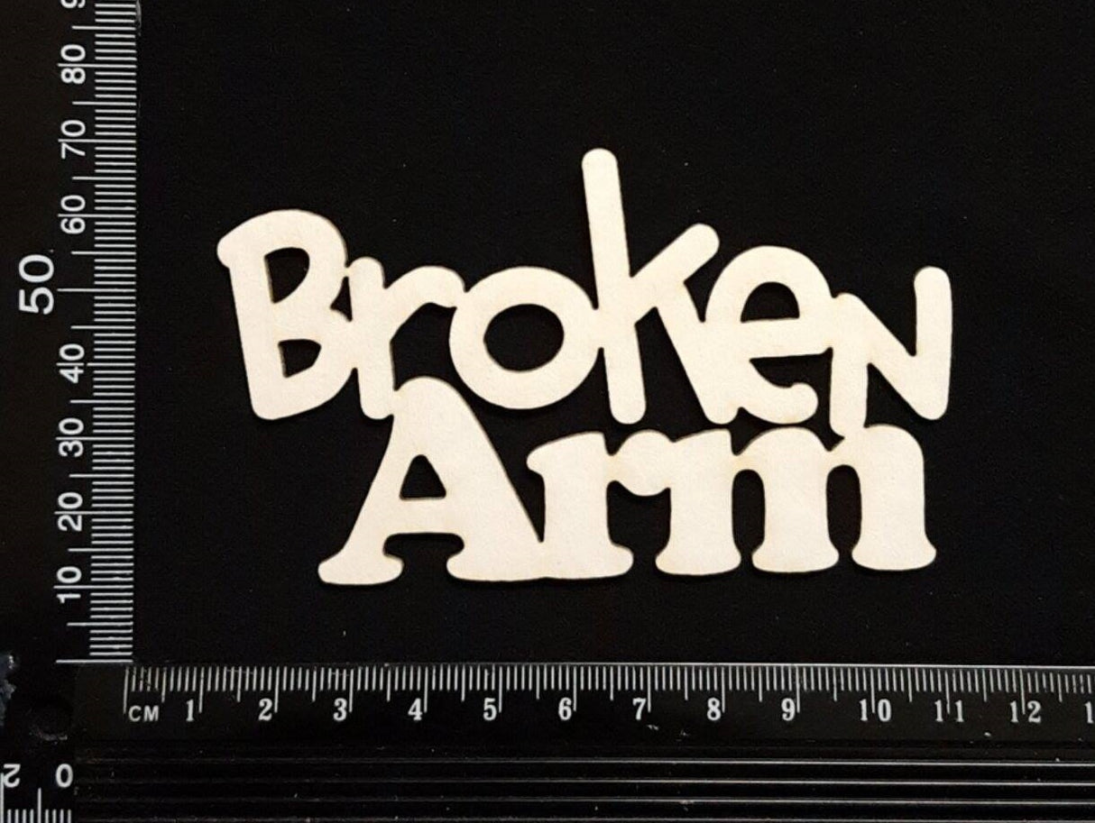 Broken Arm - White Chipboard