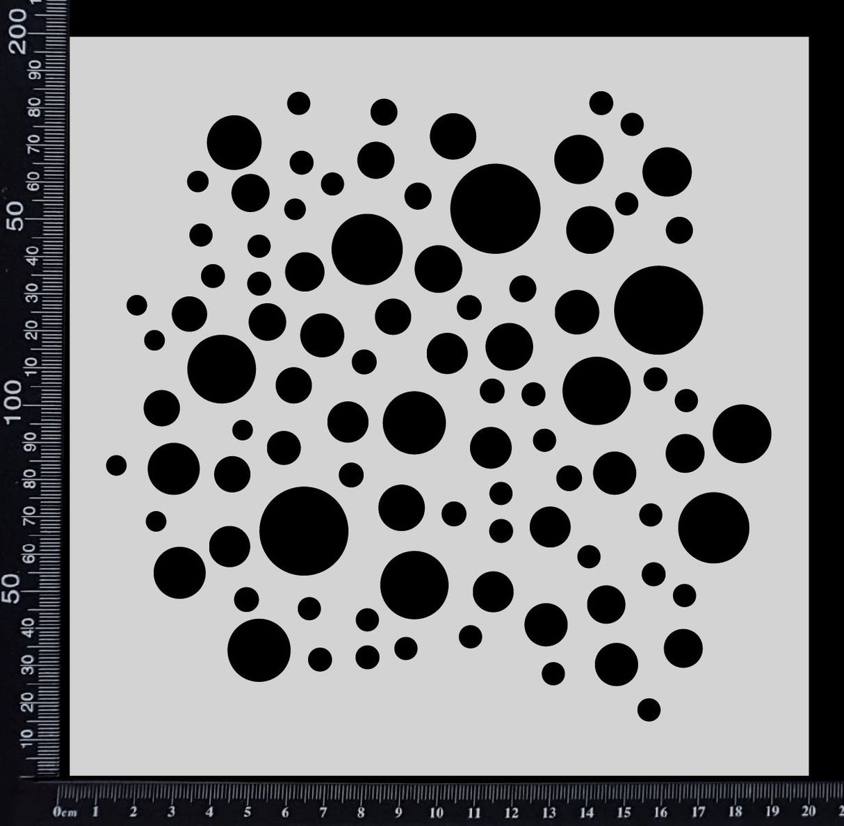 Bubble Cluster - Stencil - 200mm x 200mm