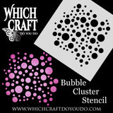 Bubble Cluster - Stencil - 100mm x 100mm