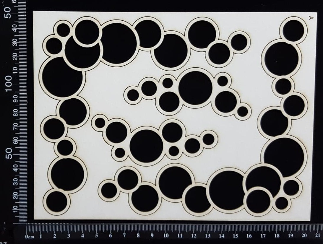 Bubble Corners - A - White Chipboard